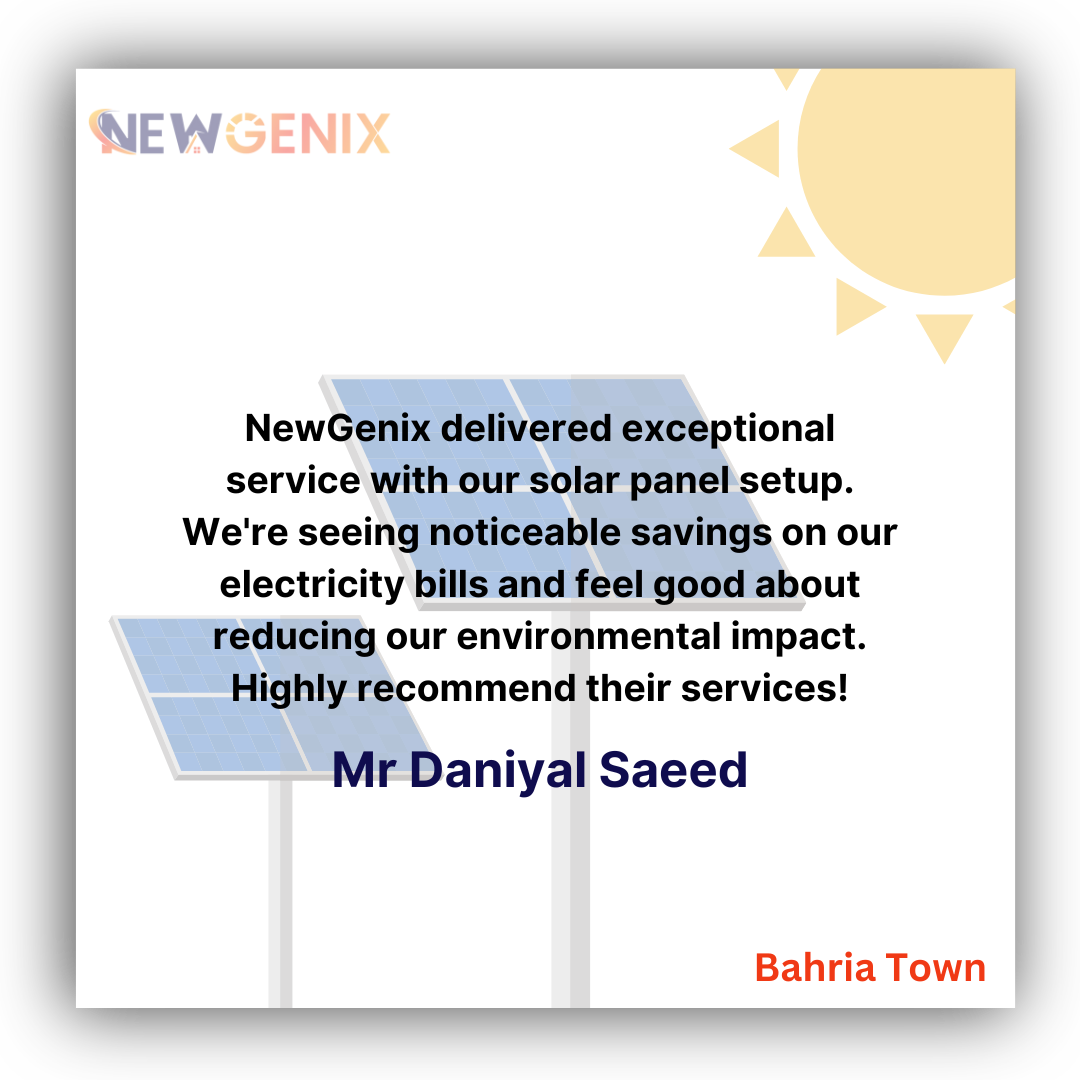 Choosing NewGenix for our solar panel project was the best decision. The installation process was smooth, and we've seen immediate savings on our electricity bills. Fantastic service all around!